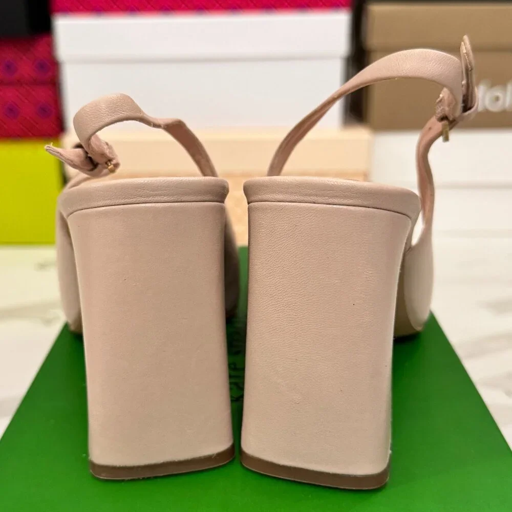 Kate Spade Bowdie Slingback Pumps Pale Vellum - Picture 9 of 12